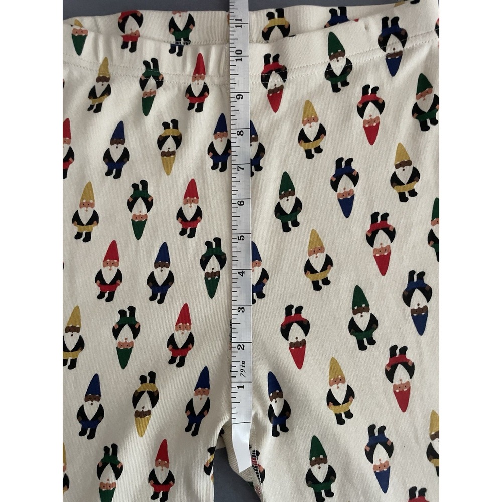 Hanna Anderson Girl Boy 14 Long John Pajama Pant Gnomes Christmas Holiday Organi - Picture 6 of 10